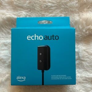 Amazon Echo Auto in Black and Blue
